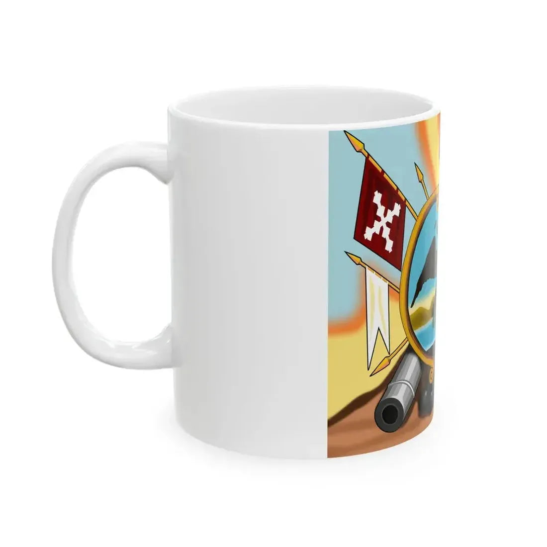 Escudo de Allende Reverso Equis (Mexico) White Coffee Mug - Go Mug Yourself