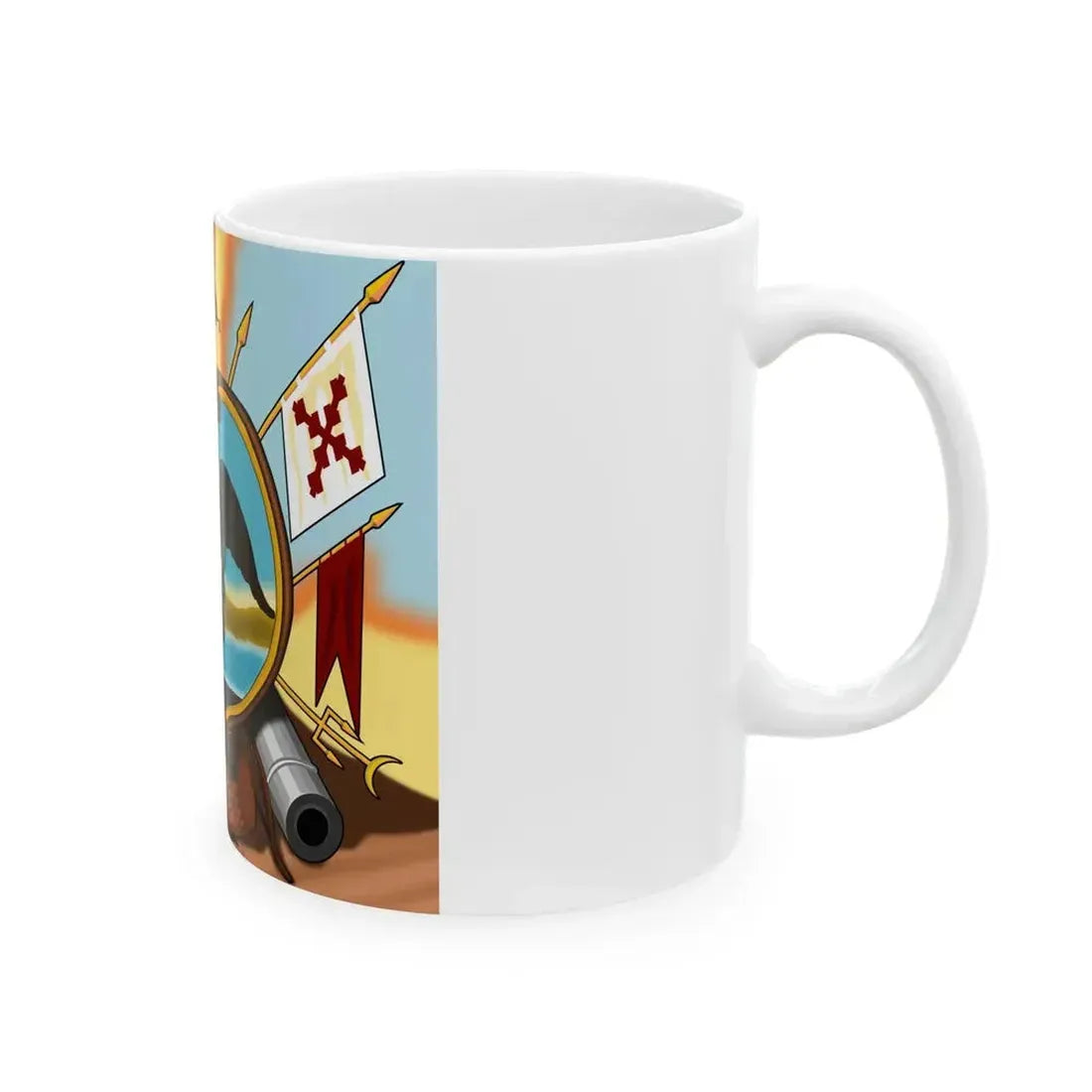 Escudo de Allende Reverso Equis (Mexico) White Coffee Mug - Go Mug Yourself