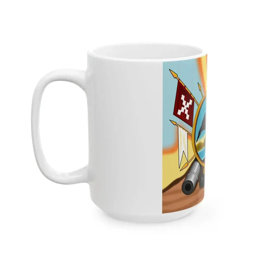 Escudo de Allende Reverso Equis (Mexico) White Coffee Mug - Go Mug Yourself