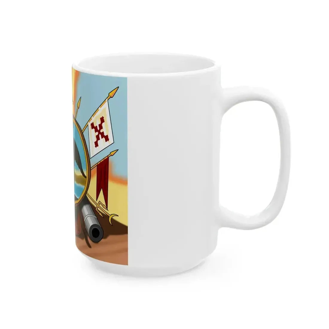 Escudo de Allende Reverso Equis (Mexico) White Coffee Mug - Go Mug Yourself