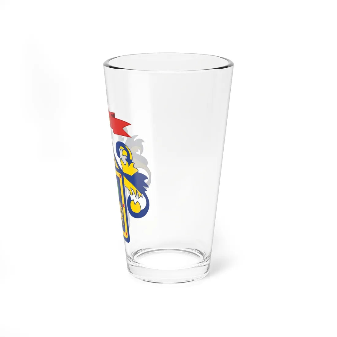 Escudo de Armas de Guadalajara Jalisco (Costa Rica) (Coat of Arms) Pint Glass 16oz - Go Mug Yourself