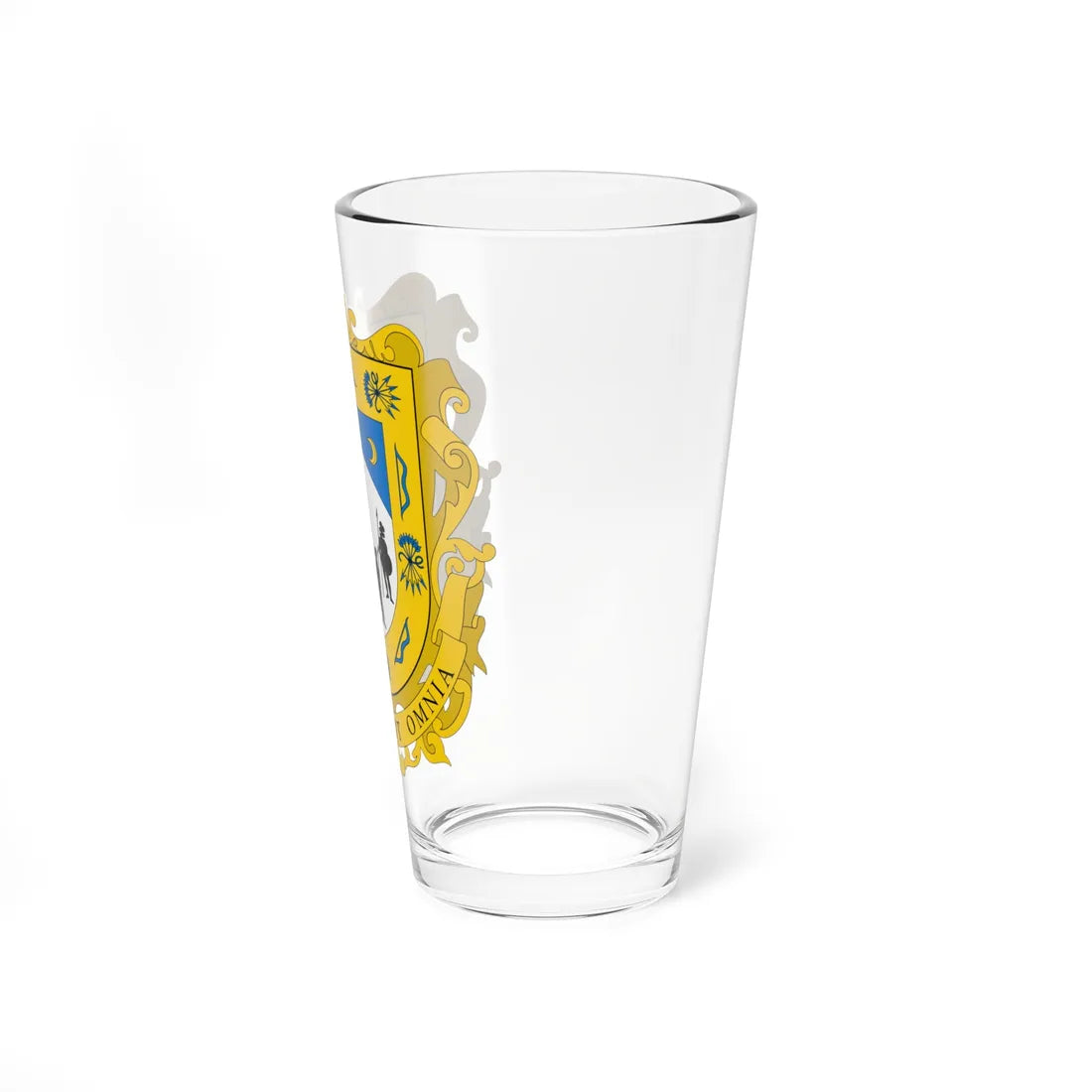 Escudo de armas de la Ciudad y Estado de Zacatecas (Costa Rica) (Coat of Arms) Pint Glass 16oz - Go Mug Yourself