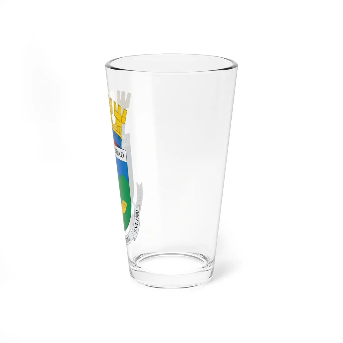 Escudo de Juan Fernández (Chile) (Coat of Arms) Pint Glass 16oz - Go Mug Yourself
