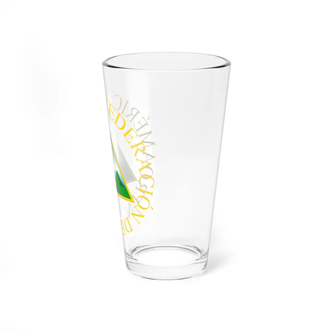 Escudo de la Representación Nacional de Centroamérica (El Salvador) (Coat of Arms) Pint Glass 16oz - Go Mug Yourself