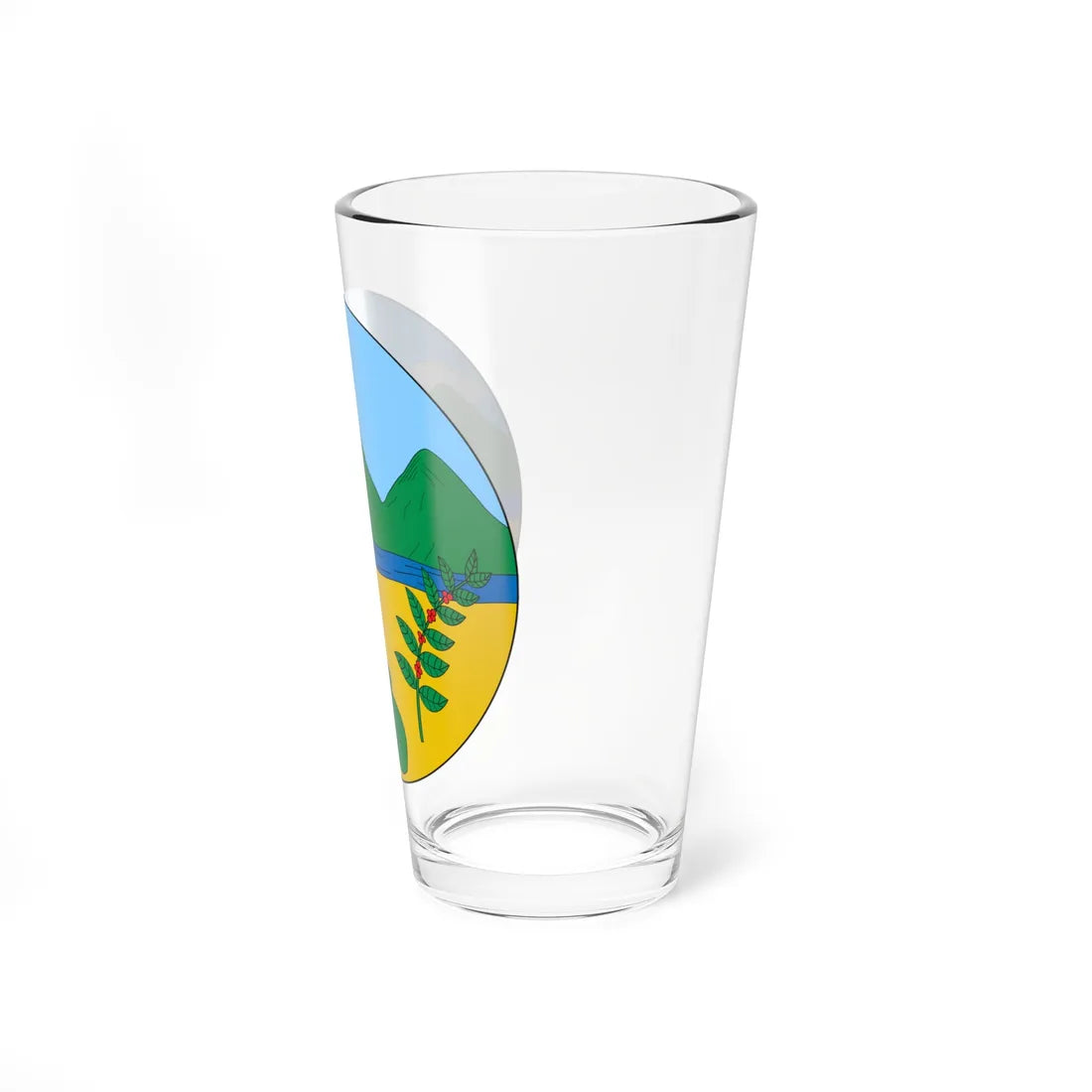 Escudo de Manaure Balcón del Cesar (Colombia) (Coat of Arms) Pint Glass 16oz - Go Mug Yourself