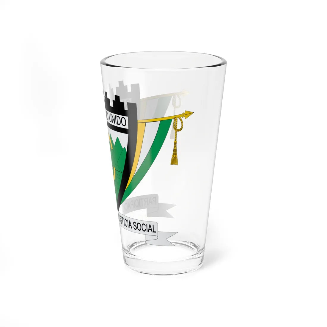 Escudo de San Cayetano Cundinamarca (Colombia) (Coat of Arms) Pint Glass 16oz - Go Mug Yourself