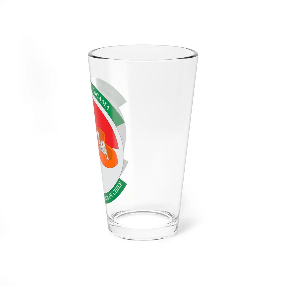 Escudo de San Pedro de Atacama (Chile) (Coat of Arms) Pint Glass 16oz - Go Mug Yourself