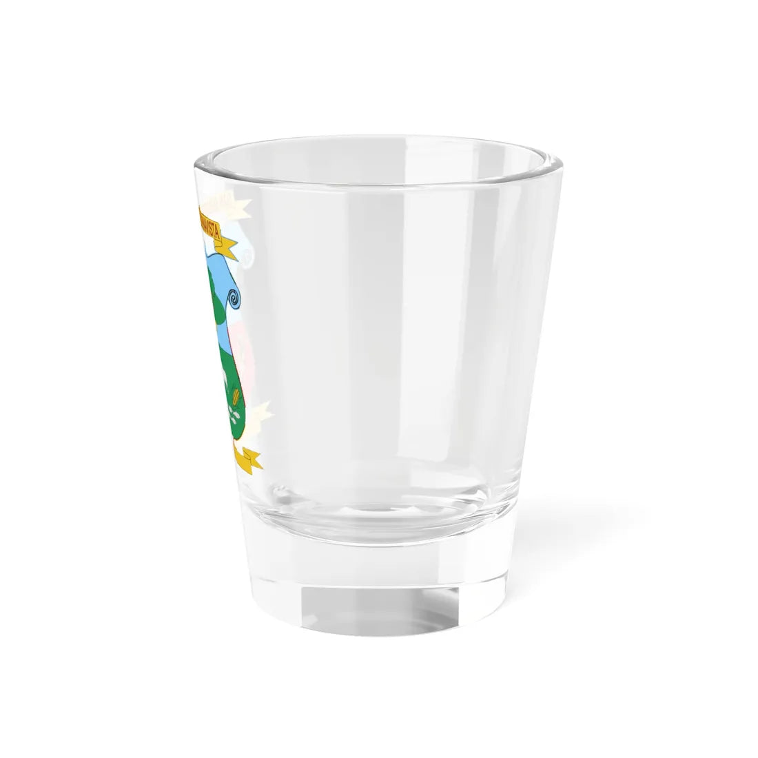 Escudo de San Sebastián de Buenavista Magdalena (Colombia) (Coat of Arms) Shot Glass 1.5oz - Go Mug Yourself