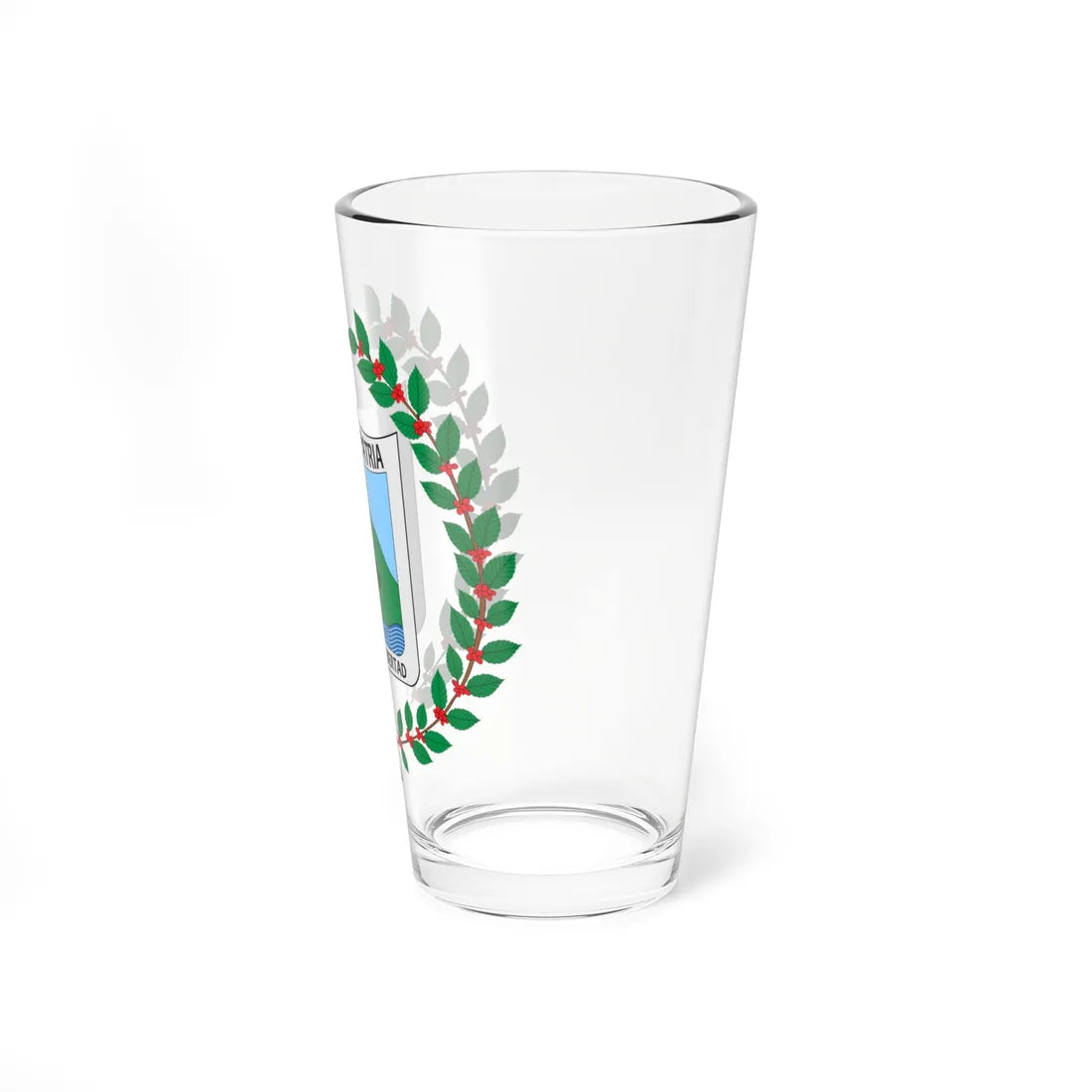 Escudo de Vergara Cundinamarca (Colombia) (Coat of Arms) Pint Glass 16oz - Go Mug Yourself