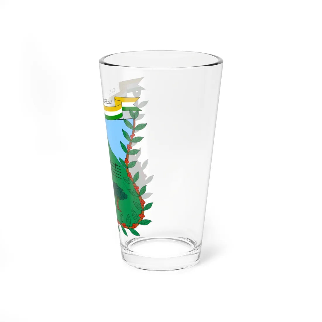 Escudo de Vianí (Colombia) (Coat of Arms) Pint Glass 16oz - Go Mug Yourself