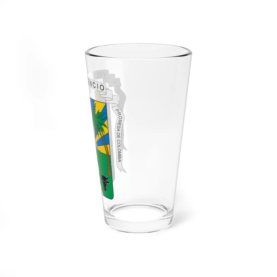 Escudo de Villavicencio (Colombia) (Coat of Arms) Pint Glass 16oz - Go Mug Yourself