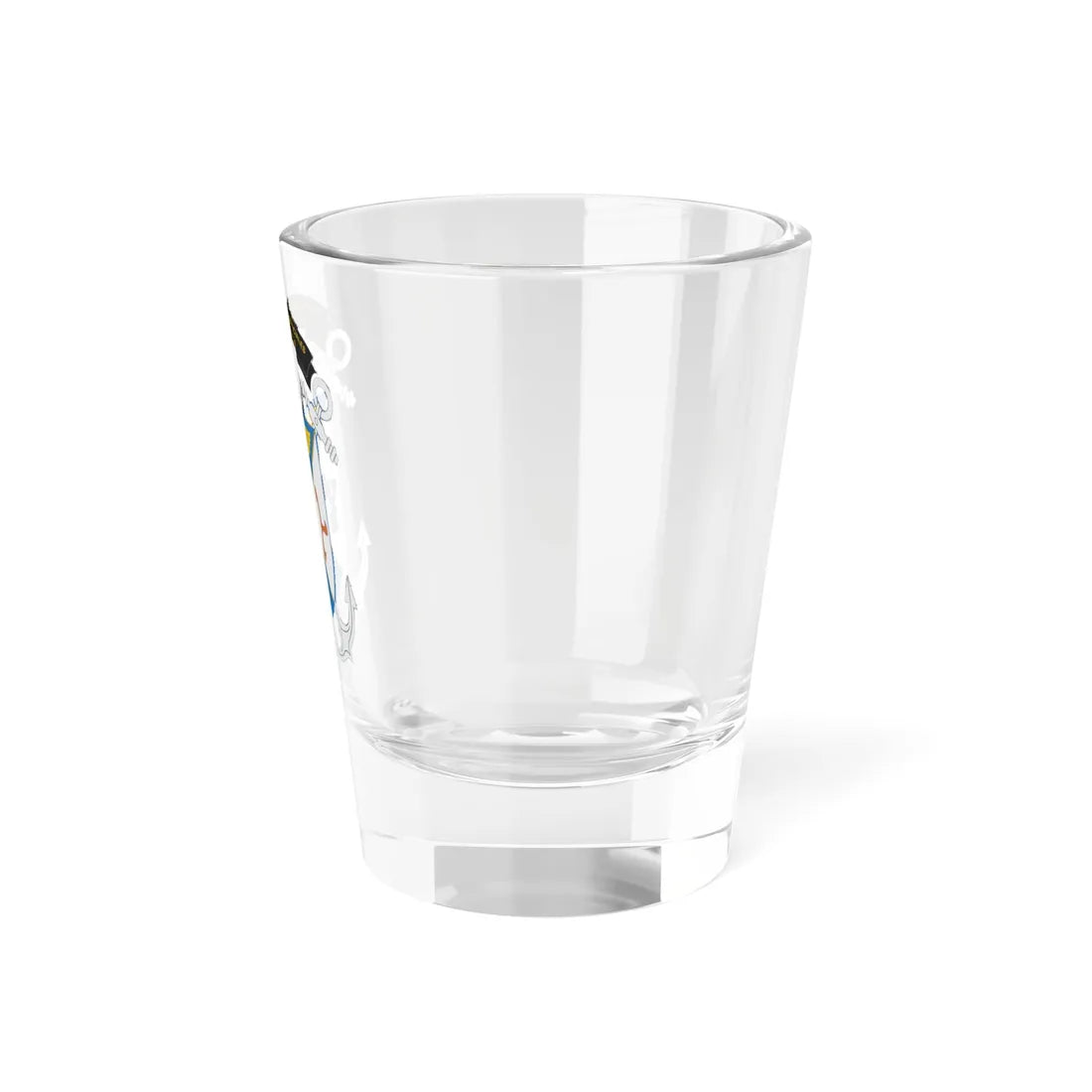 Escudo Escuela Naval de Suboficiales ARC Barranquilla (Colombia) (Coat of Arms) Shot Glass 1.5oz - Go Mug Yourself