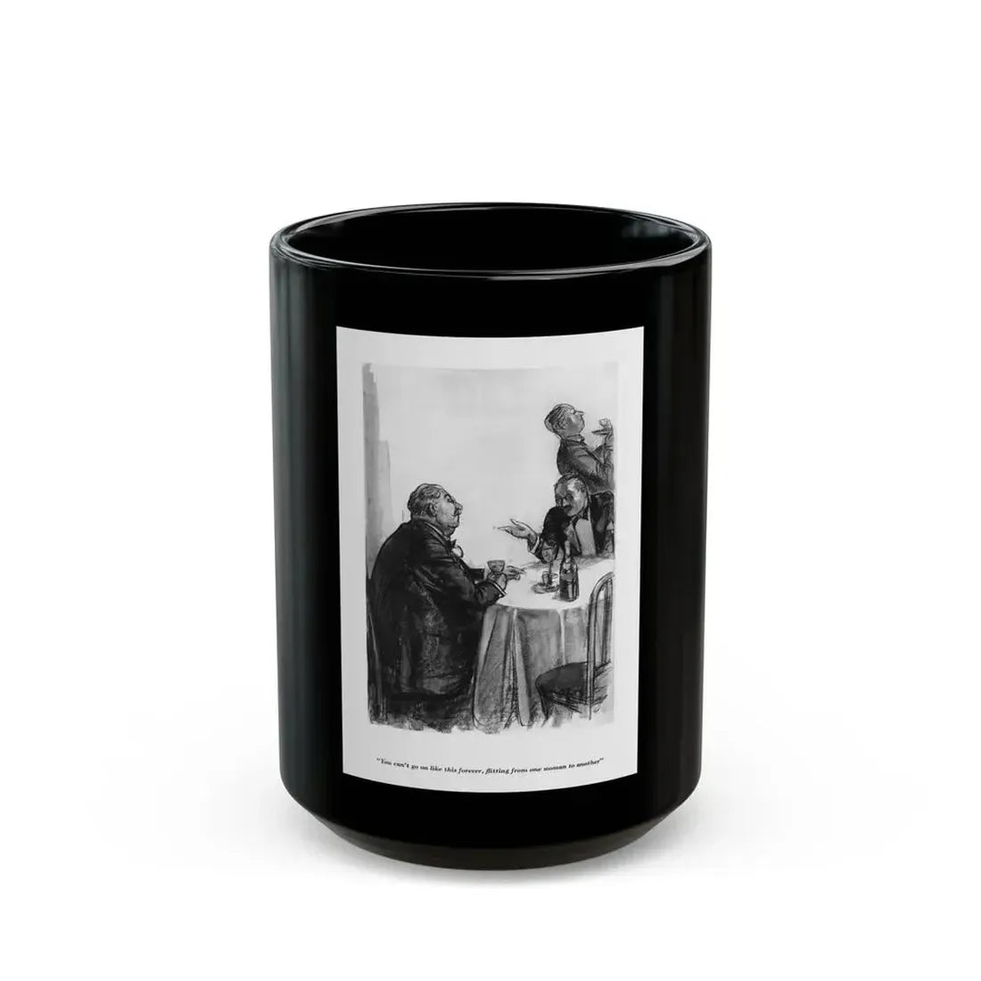 Esquire 1934-01 p029 - Black Coffee Mug 15oz - Go Mug Yourself