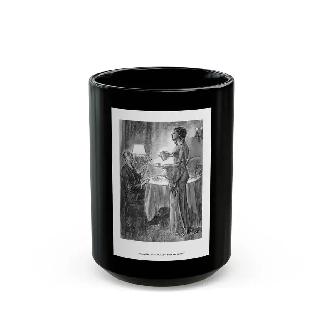 Esquire 1934-01 p034 - Black Coffee Mug 15oz - Go Mug Yourself