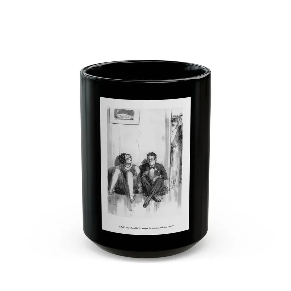 Esquire 1934-01 p045 - Black Coffee Mug 15oz - Go Mug Yourself