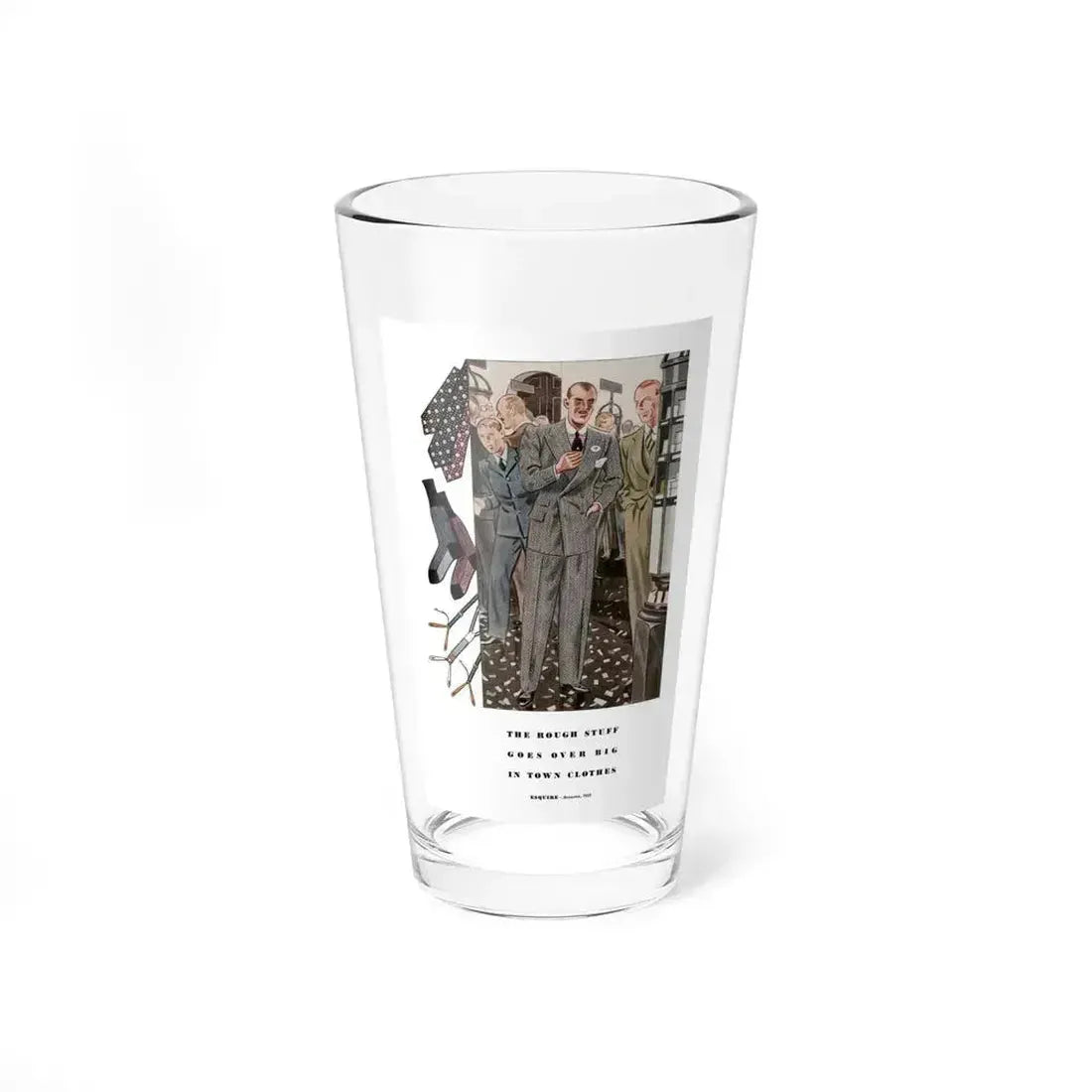 Esquire Fashion Illustration, Autumn 1933 (10) - Pint Glass 16oz 16oz - Go Mug Yourself