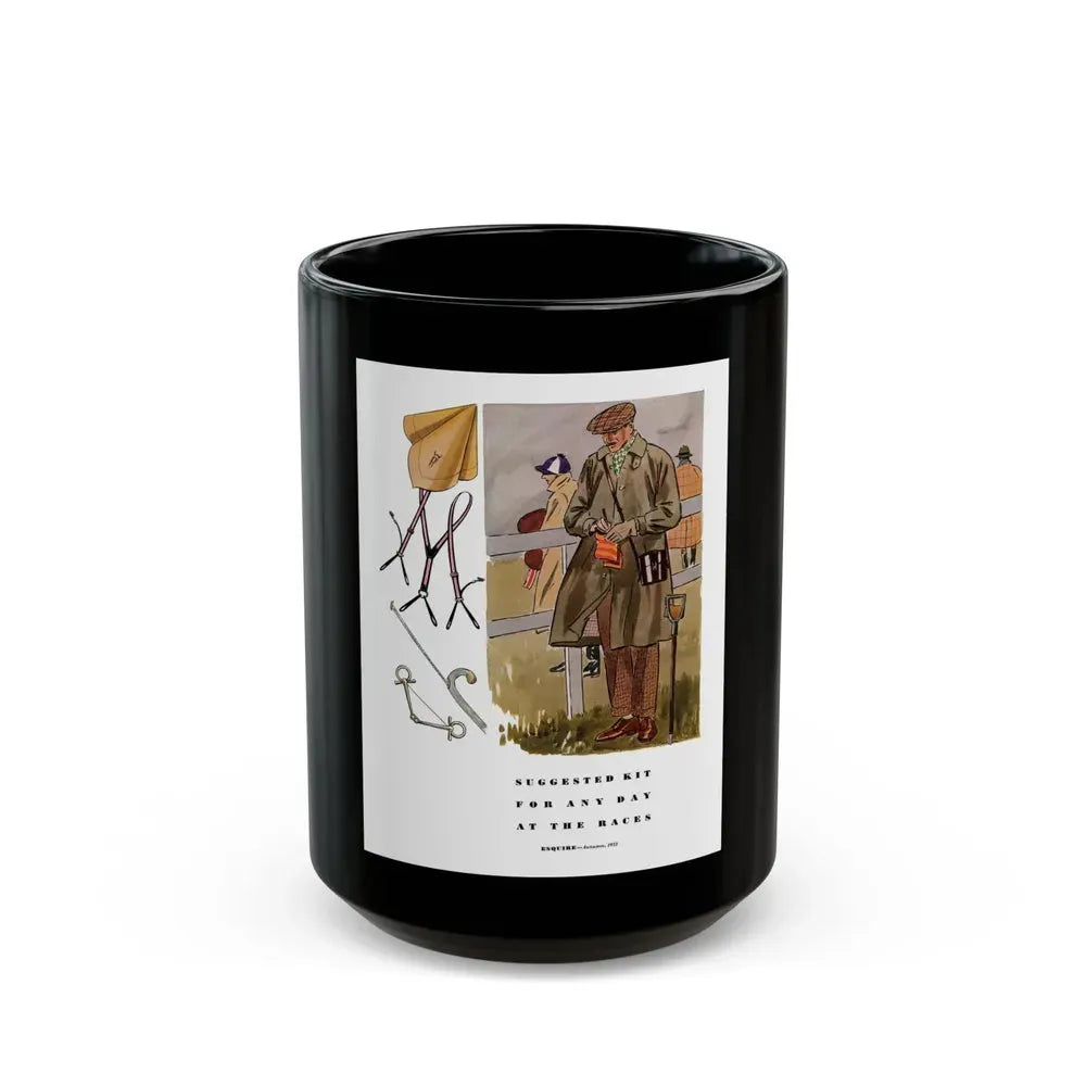 Esquire Fashion Illustration, Autumn 1933 (11) - Black Coffee Mug 15oz - Go Mug Yourself