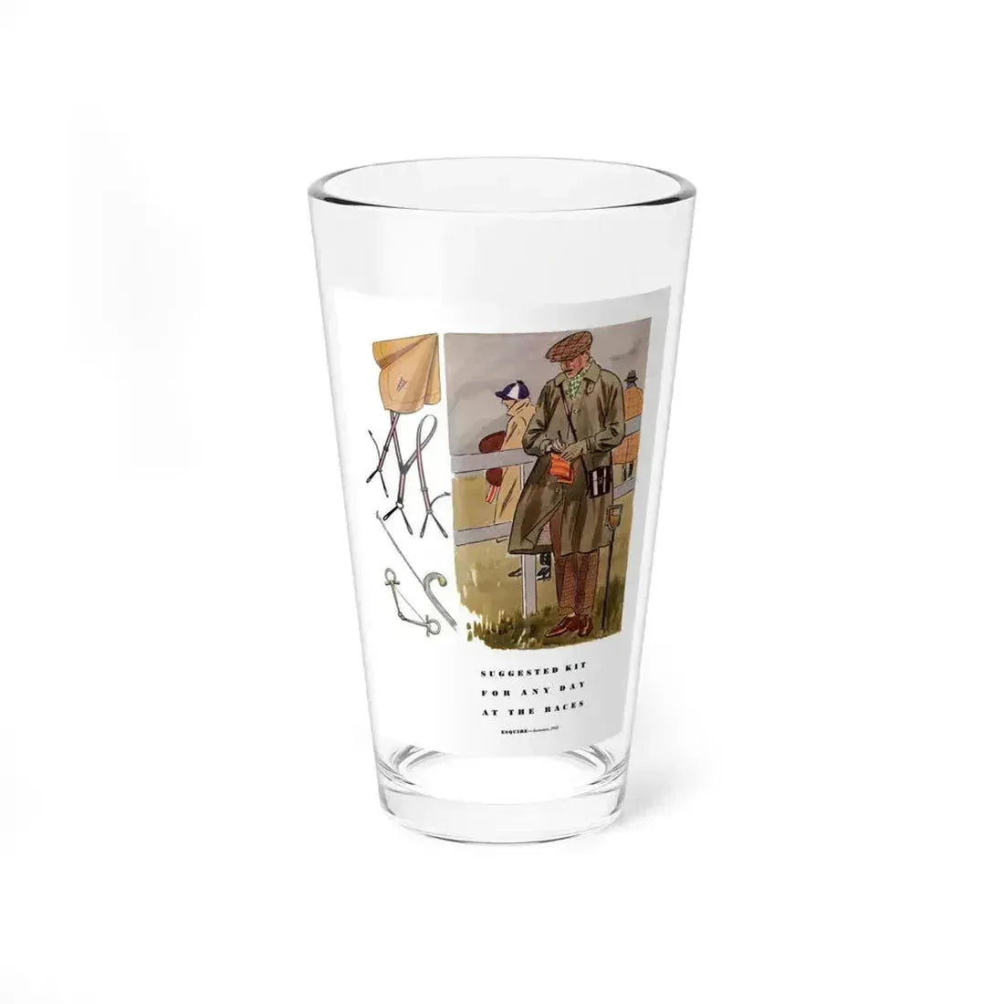 Esquire Fashion Illustration, Autumn 1933 (11) - Pint Glass 16oz 16oz - Go Mug Yourself