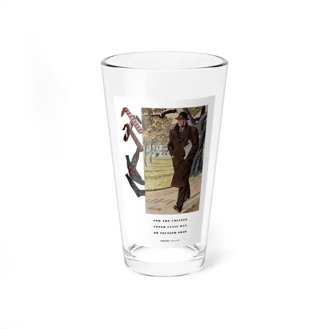 Esquire Fashion Illustration, Autumn 1933 (2) - Pint Glass 16oz 16oz - Go Mug Yourself