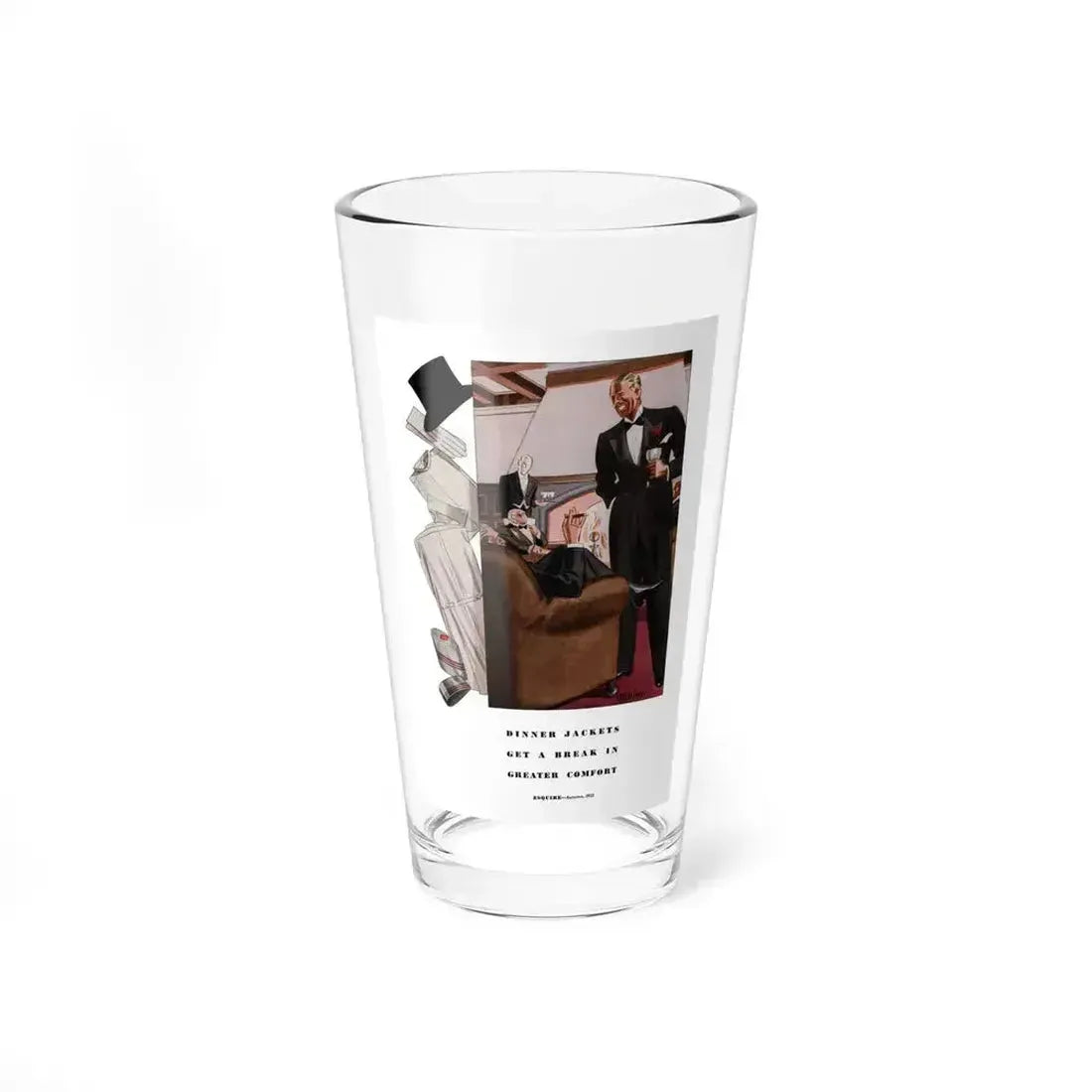 Esquire Fashion Illustration, Autumn 1933 (3) - Pint Glass 16oz 16oz - Go Mug Yourself