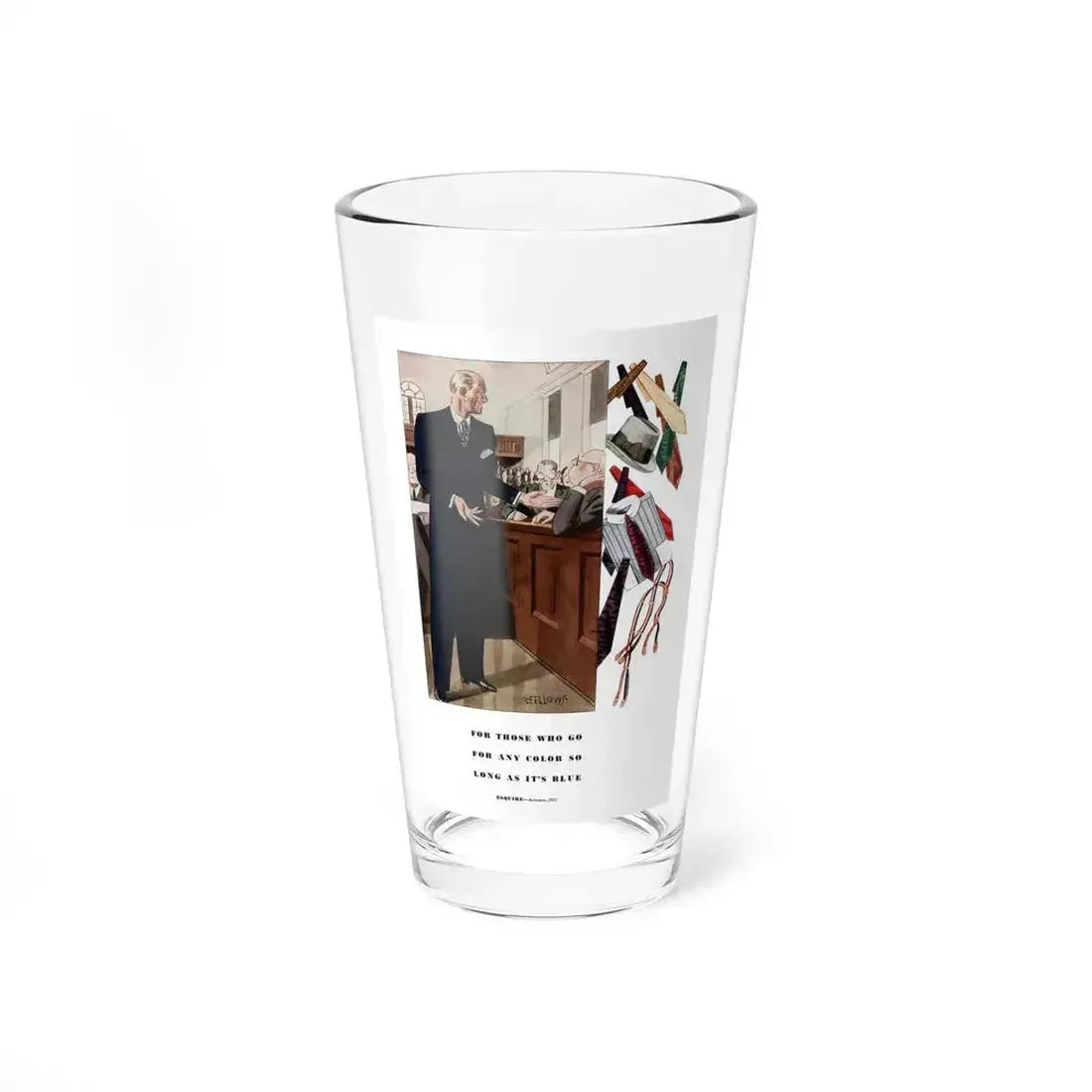 Esquire Fashion Illustration, Autumn 1933 (7) - Pint Glass 16oz 16oz - Go Mug Yourself
