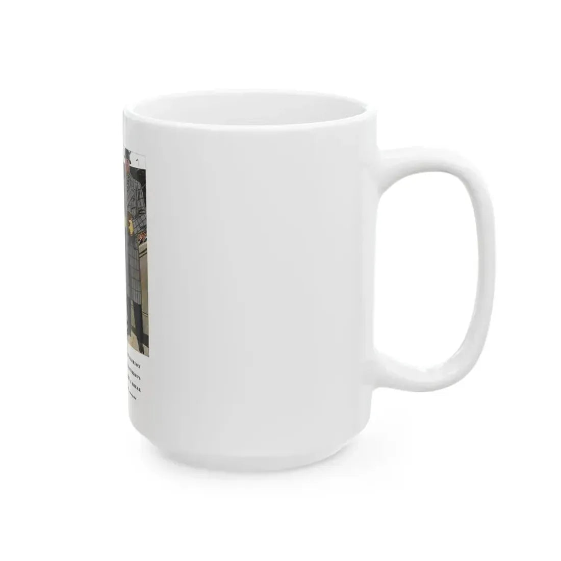 Esquire Fashion Illustration, January 1934 (1) - White Coffee Mug - Go Mug Yourself