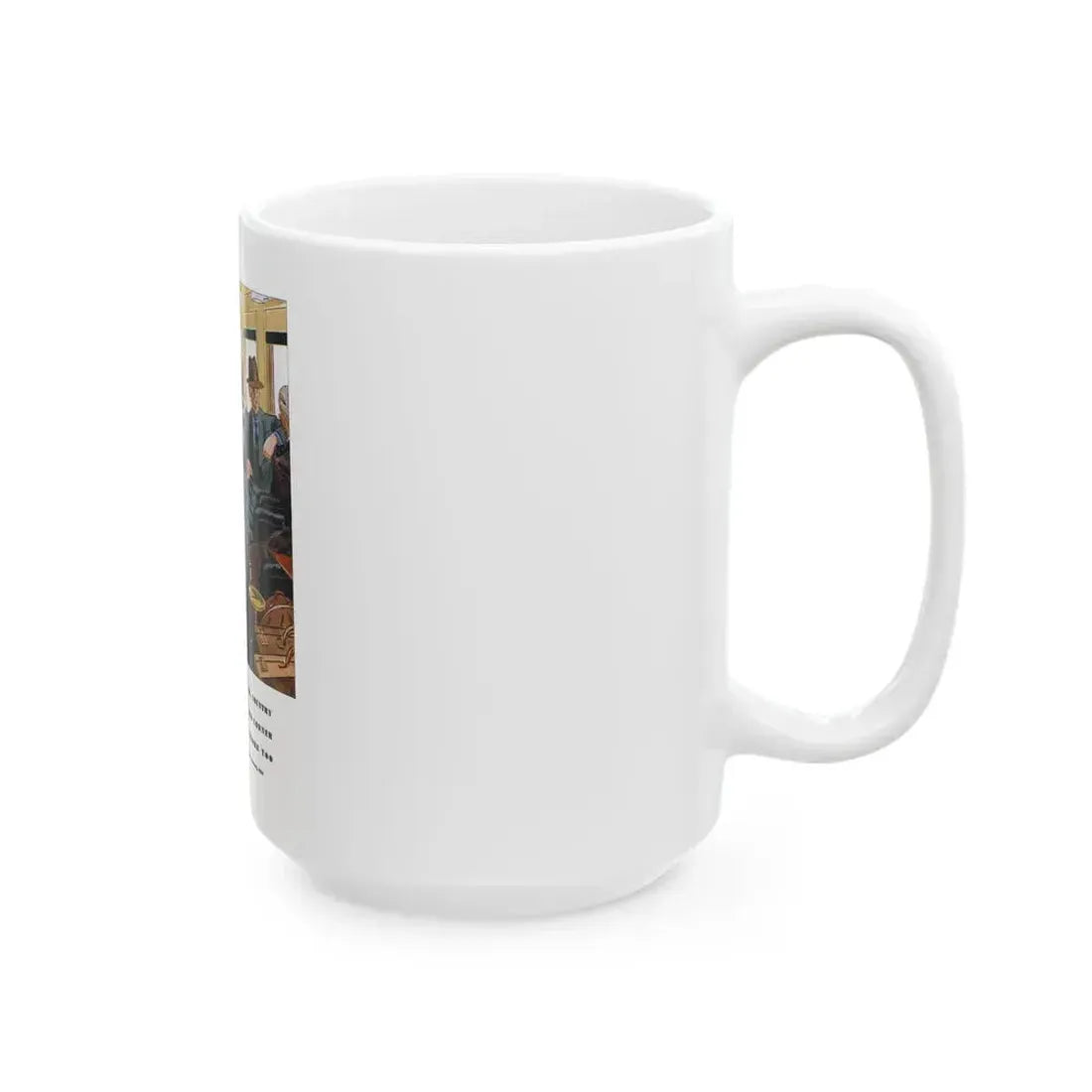 Esquire Fashion Illustration, January 1934 (2) - White Coffee Mug - Go Mug Yourself