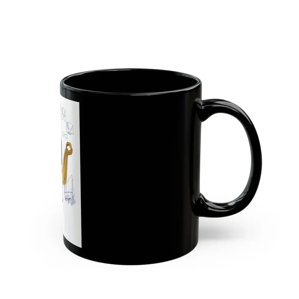 Esquire Fashion Illustration, January 1934 (3) - Black Coffee Mug - Go Mug Yourself