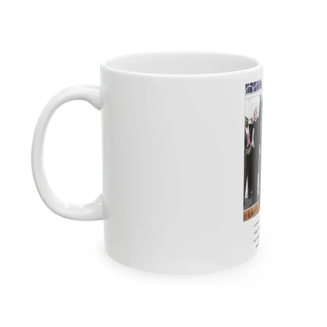 Esquire Fashion Illustration, January 1934 (3) - White Coffee Mug - Go Mug Yourself