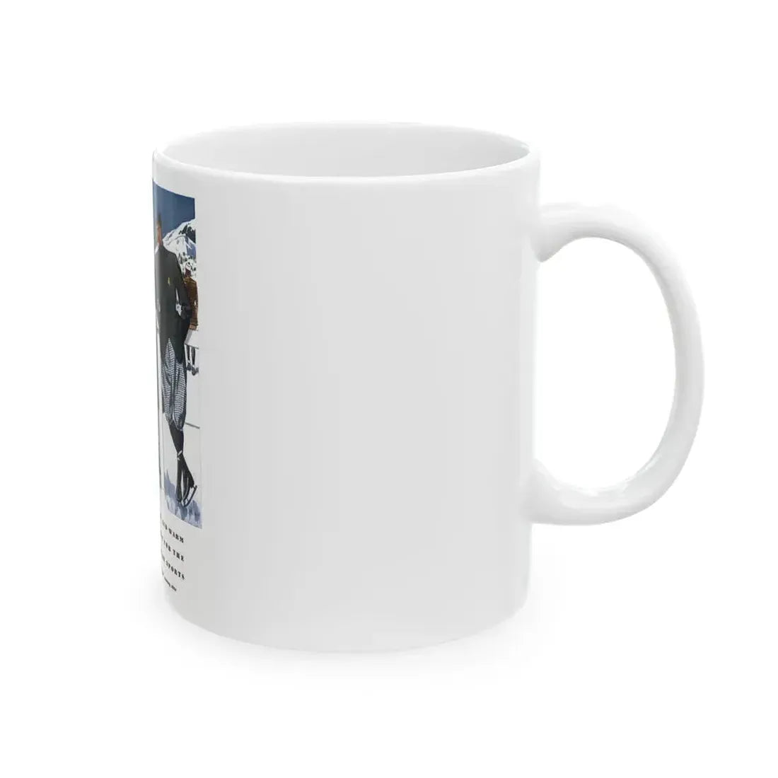 Esquire Fashion Illustration, January 1934 (4) - White Coffee Mug - Go Mug Yourself