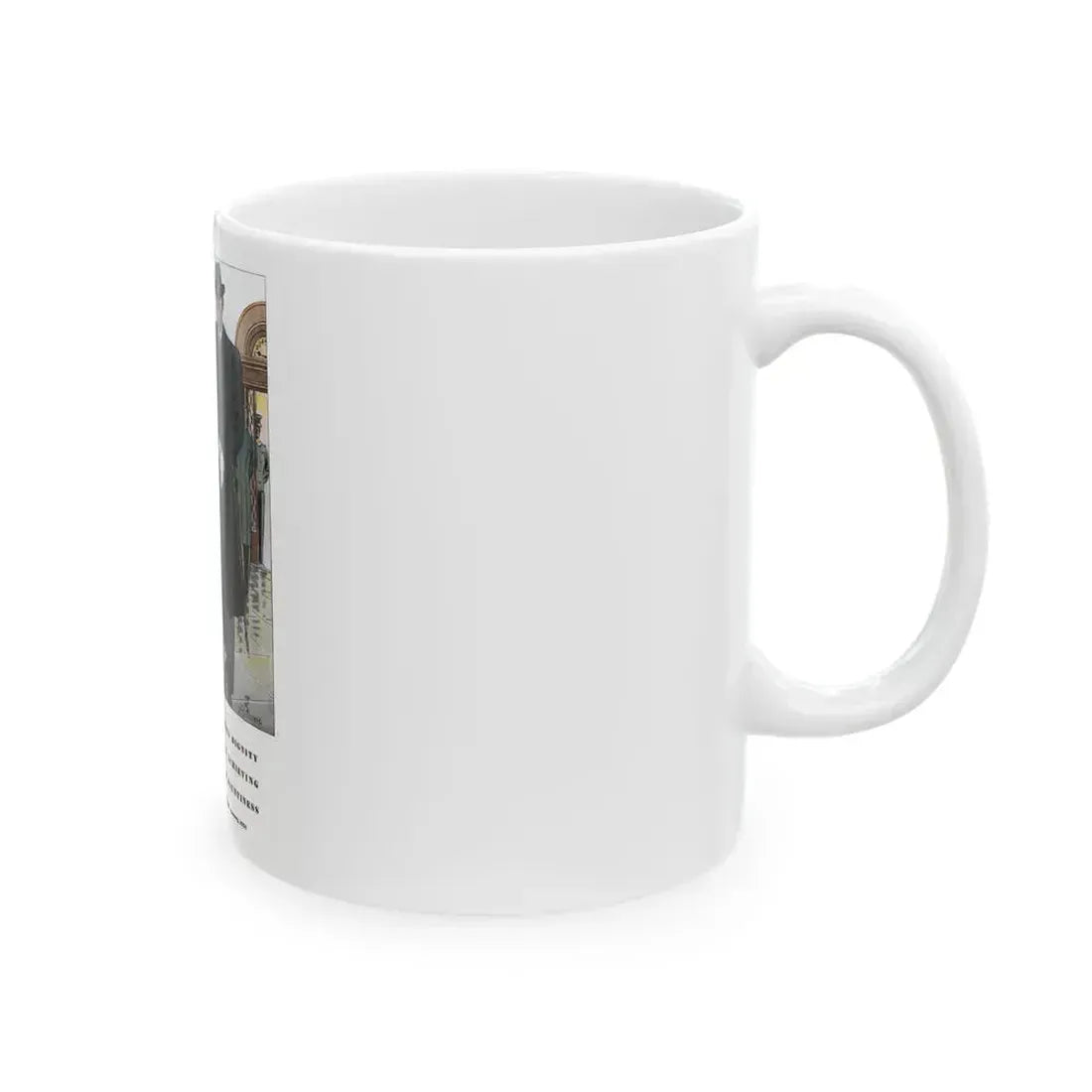 Esquire Fashion Illustration, January 1934 (6) - White Coffee Mug - Go Mug Yourself