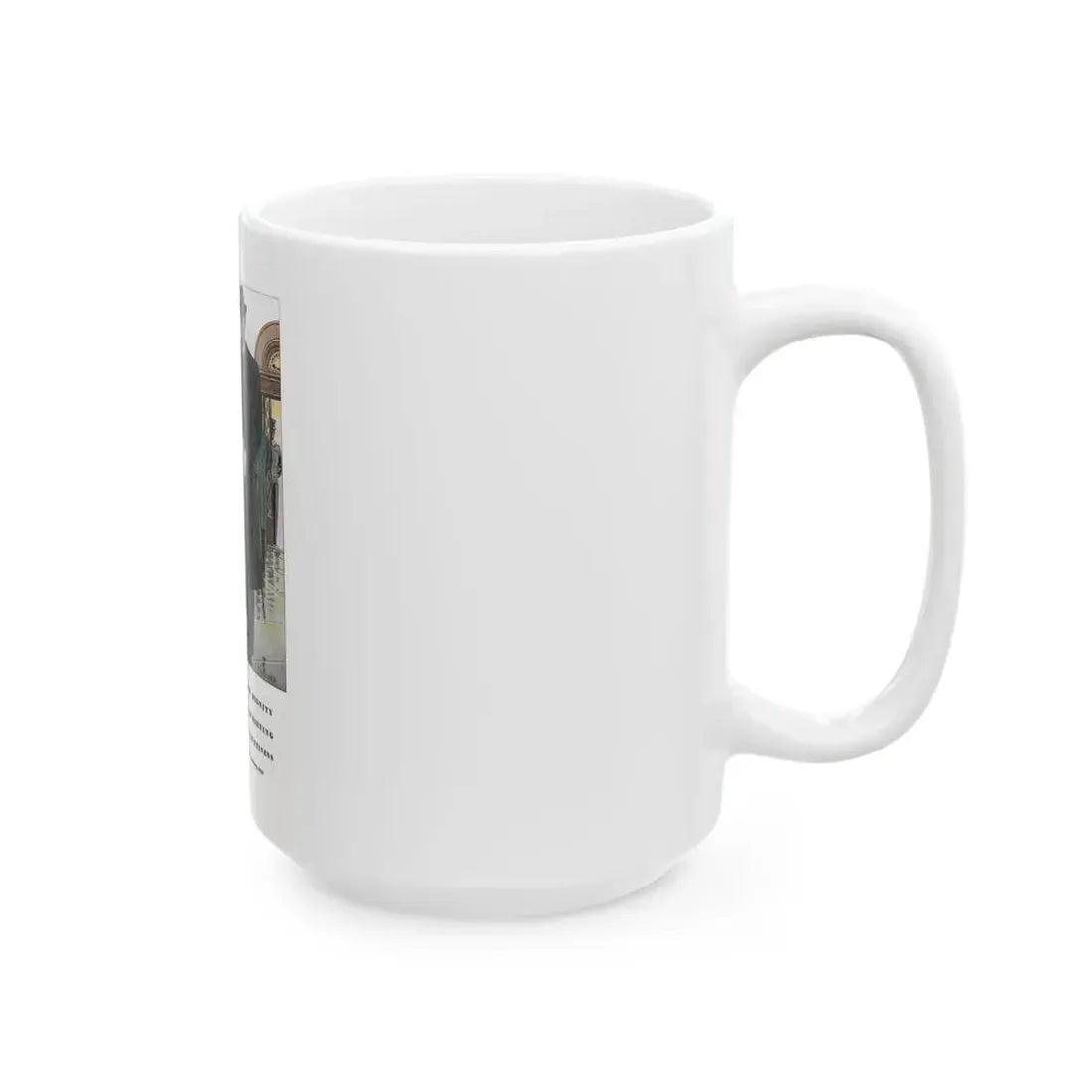 Esquire Fashion Illustration, January 1934 (6) - White Coffee Mug - Go Mug Yourself
