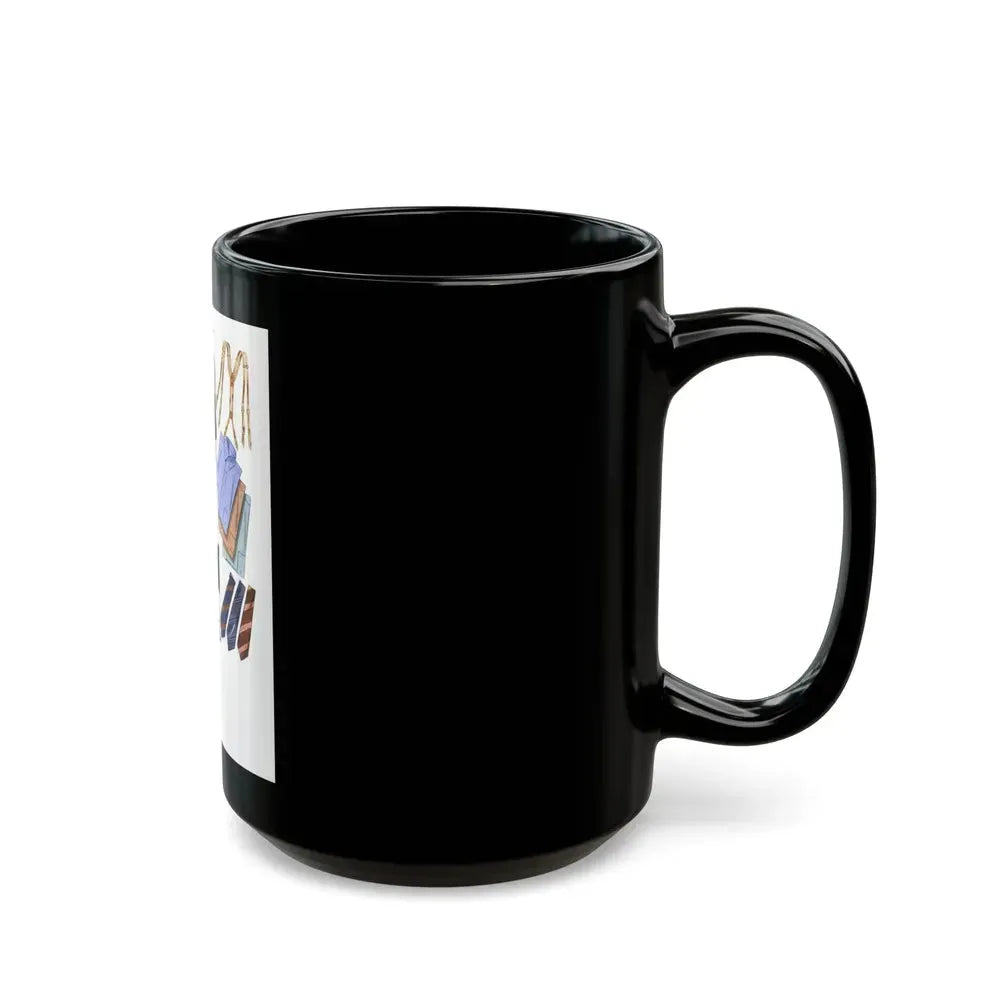 Esquire Fashion Illustration, January 1934 (7) - Black Coffee Mug - Go Mug Yourself