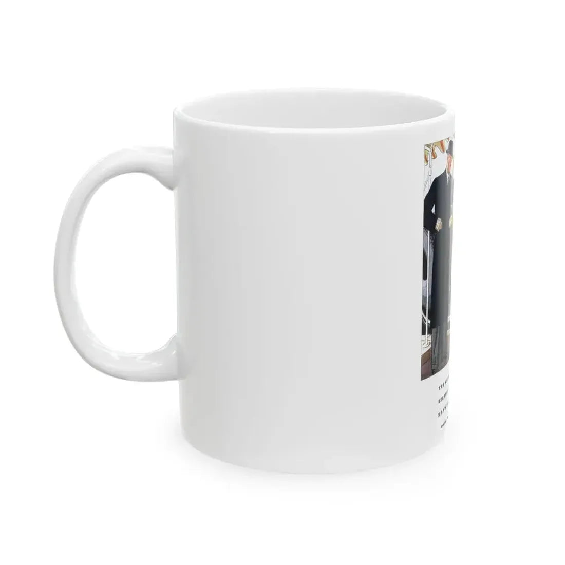 Esquire Fashion Illustration, January 1934 (9) - White Coffee Mug - Go Mug Yourself