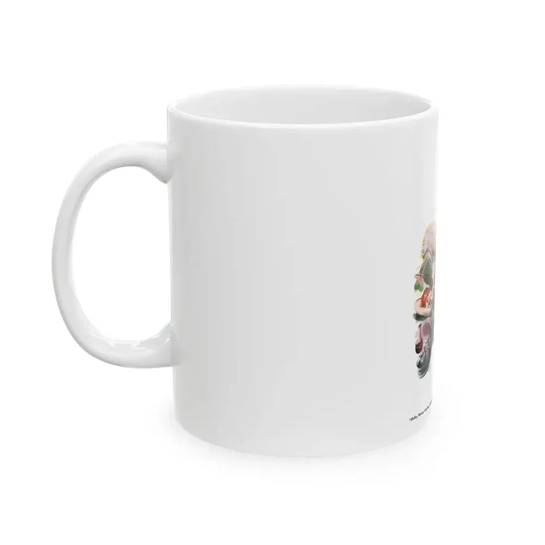 Esquire Illustration, January 1934 (p. 52) - White Coffee Mug - Go Mug Yourself