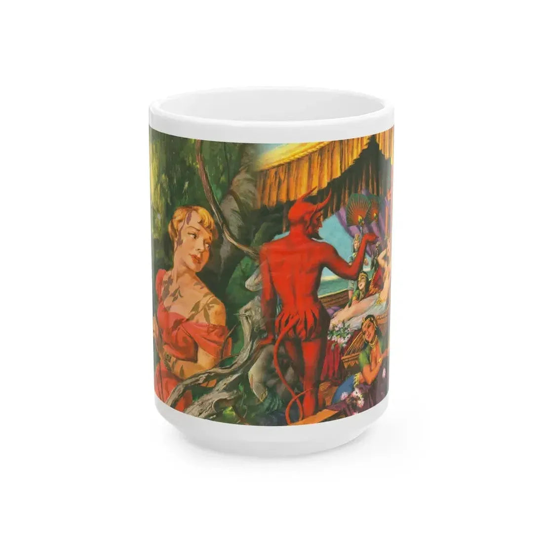 Esquire Illustrators, 1950 - White Coffee Mug 15oz - Go Mug Yourself