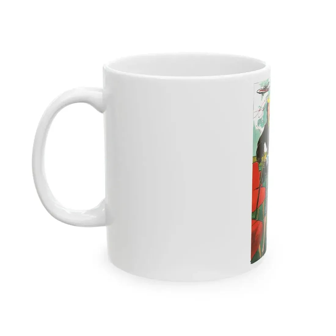 Esquire magazine cartoon illustration, 1955 (1) - White Coffee Mug - Go Mug Yourself
