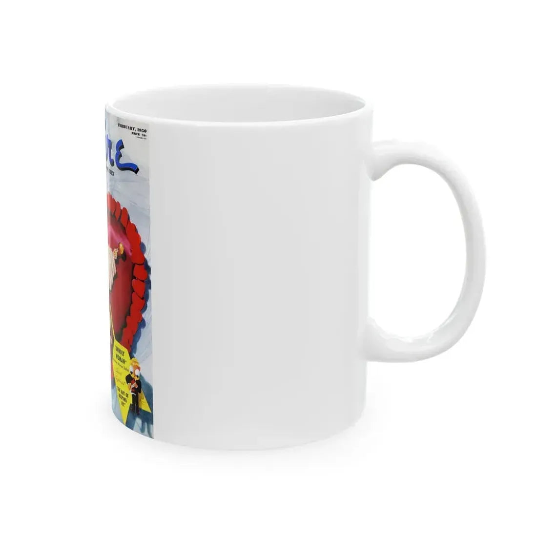 Esquire magazine cover, February 1950 - White Coffee Mug - Go Mug Yourself