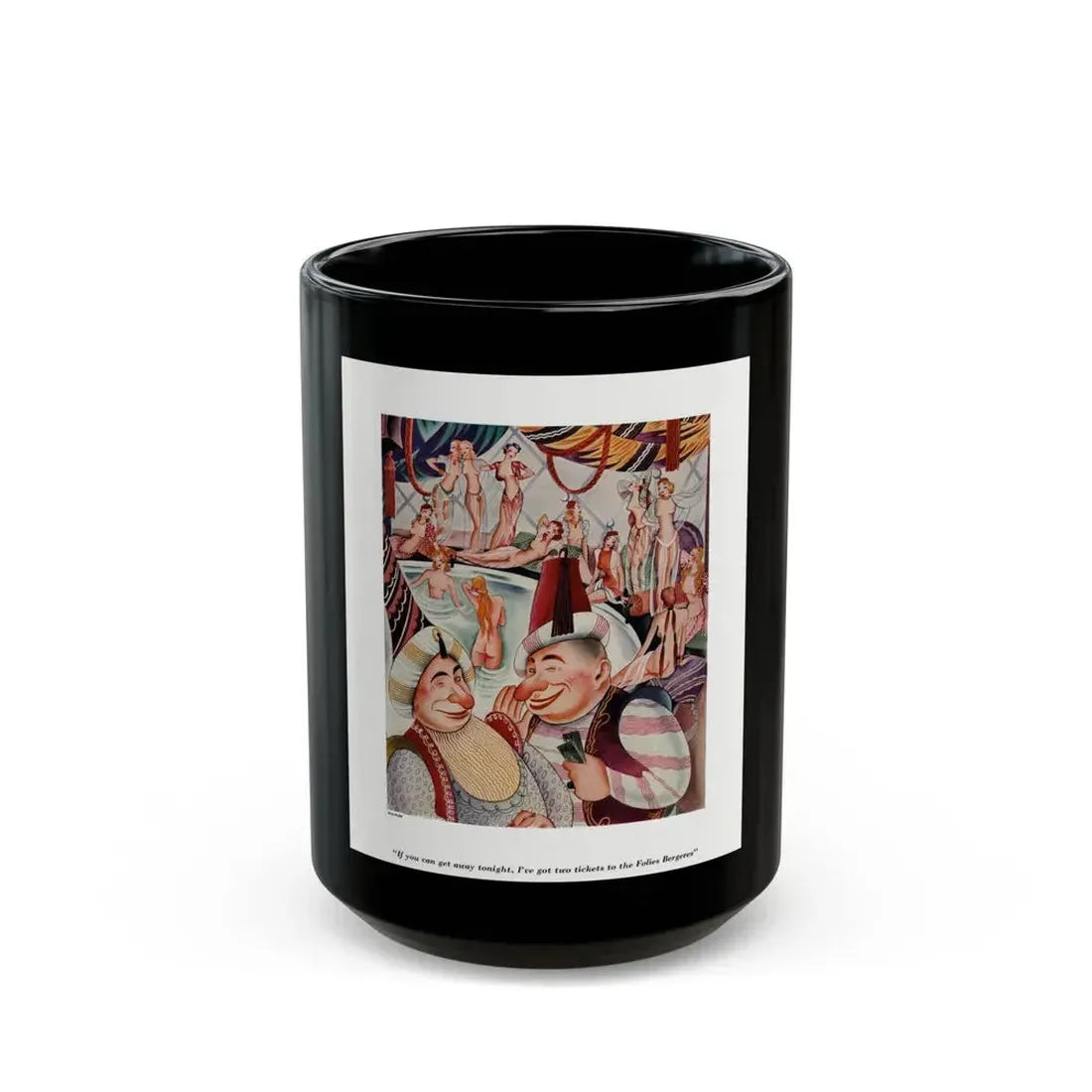 Esquire magazine illustration, 1933-Autumn - Black Coffee Mug 15oz - Go Mug Yourself