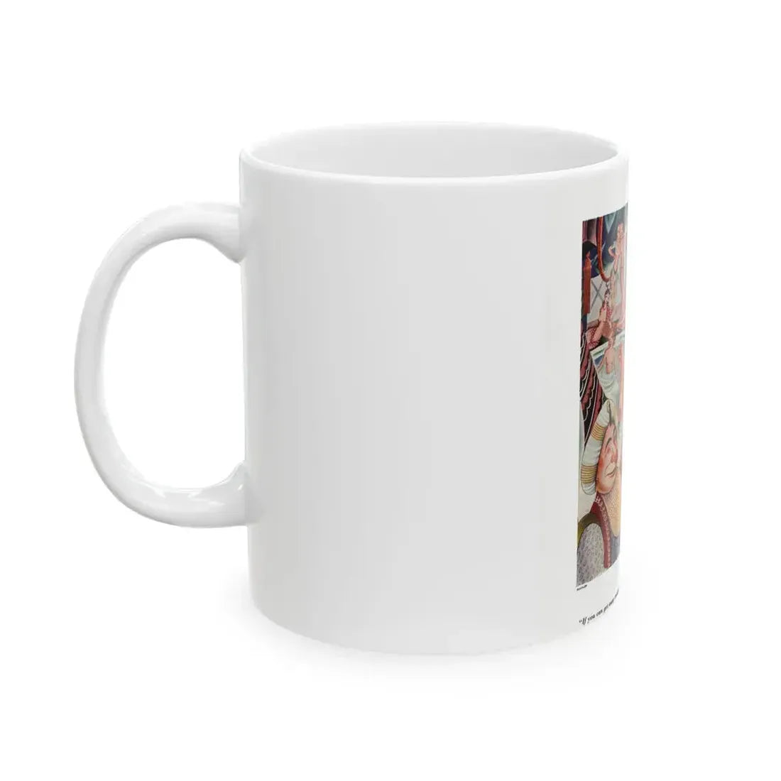 Esquire magazine illustration, 1933-Autumn - White Coffee Mug - Go Mug Yourself