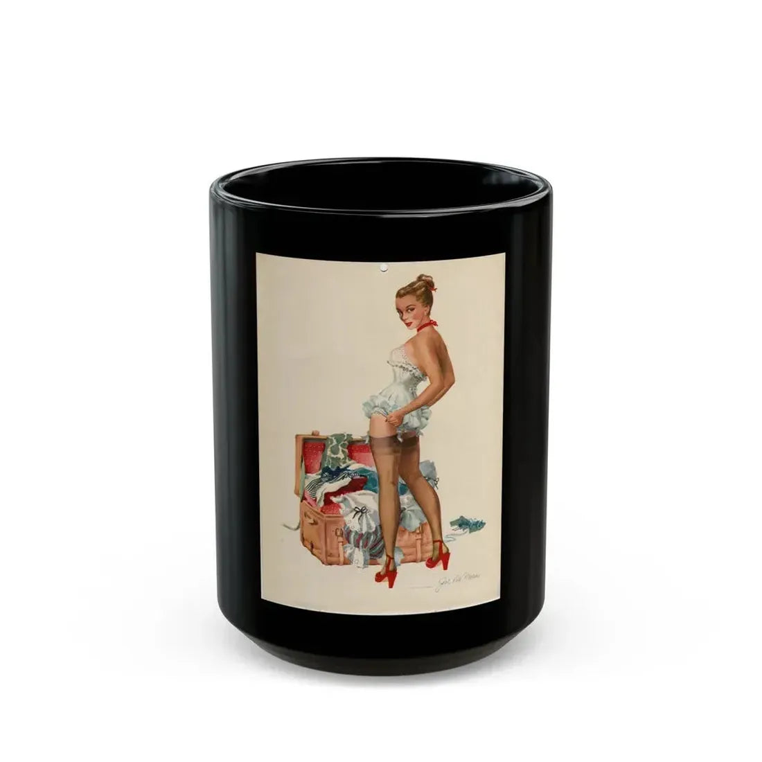 Esquire P18 Aug - Black Coffee Mug 15oz - Go Mug Yourself