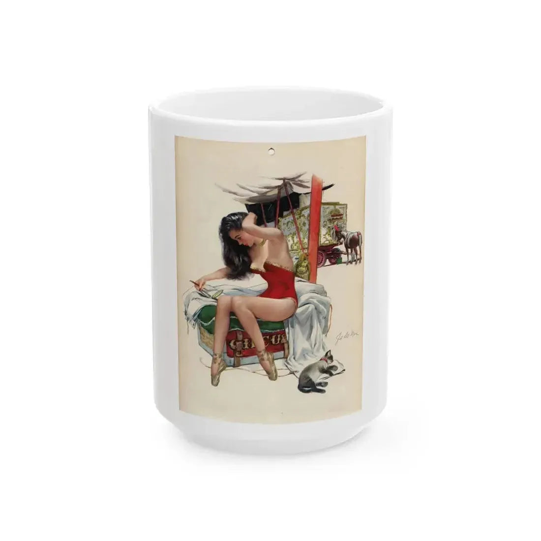 Esquire P26 Dec - White Coffee Mug 15oz - Go Mug Yourself