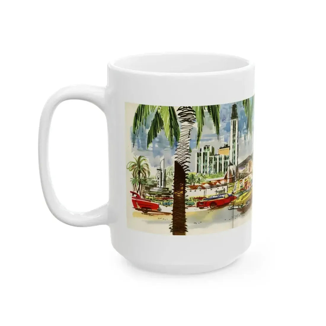 Esquire's Avenues of Fashion, 1953 - White Coffee Mug - Go Mug Yourself