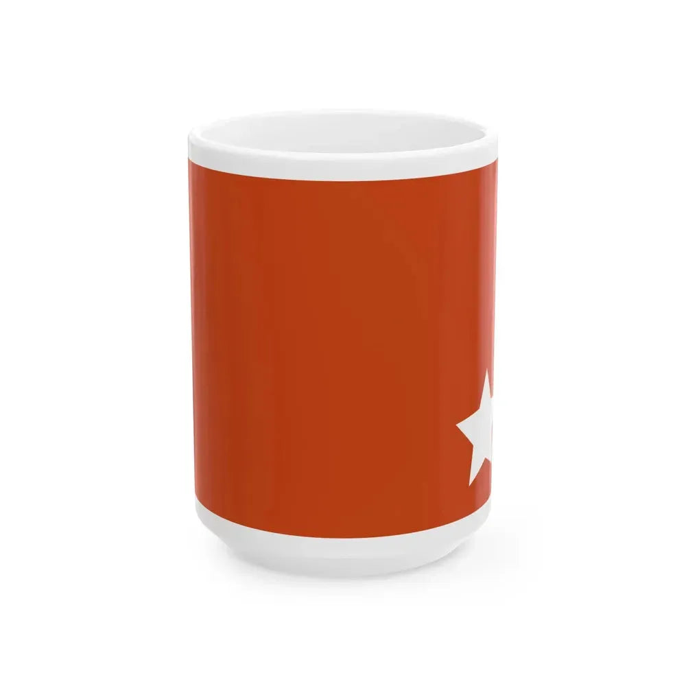 Essad Pashas flag (Albania) White Coffee Mug 15oz - Go Mug Yourself