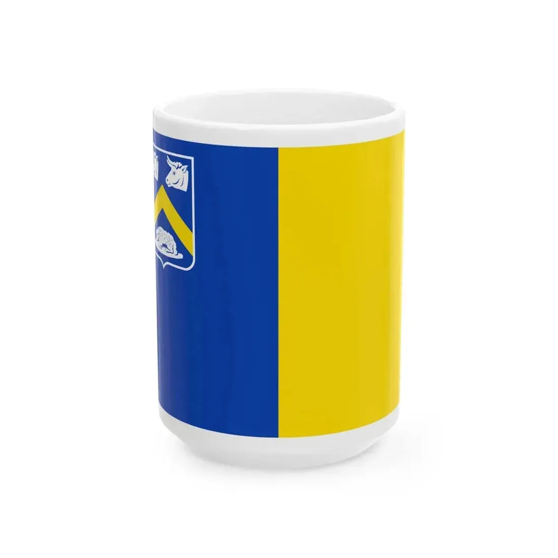 Essen B vlag (Belgium) White Coffee Mug 15oz - Go Mug Yourself
