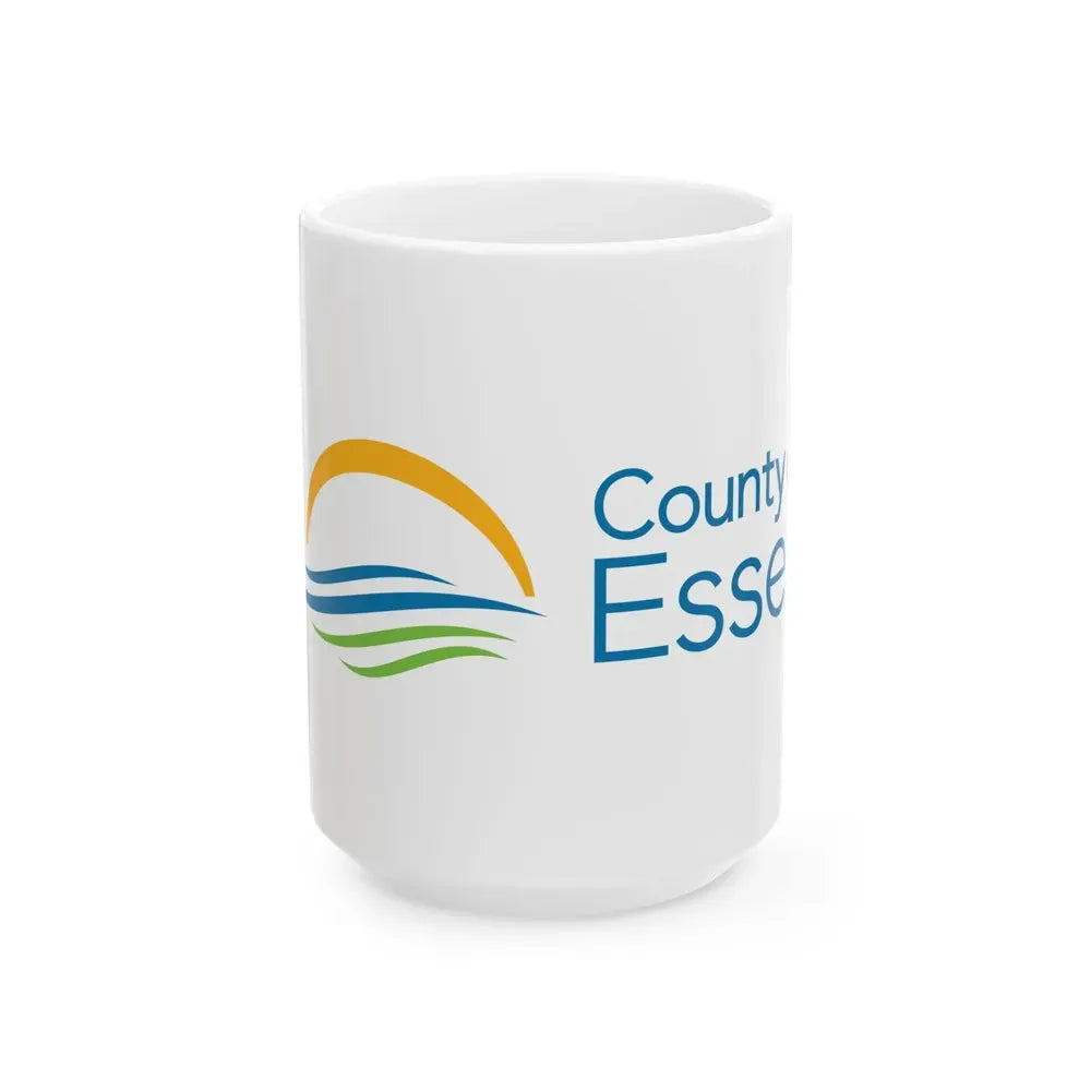 Essex County Ontario Flag 2014 - present (Canada) White Coffee Mug 15oz - Go Mug Yourself