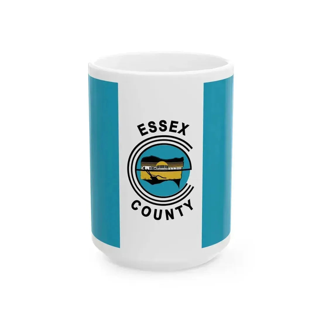 Essex County Ontario Flag pre-2014 (Canada) White Coffee Mug 15oz - Go Mug Yourself