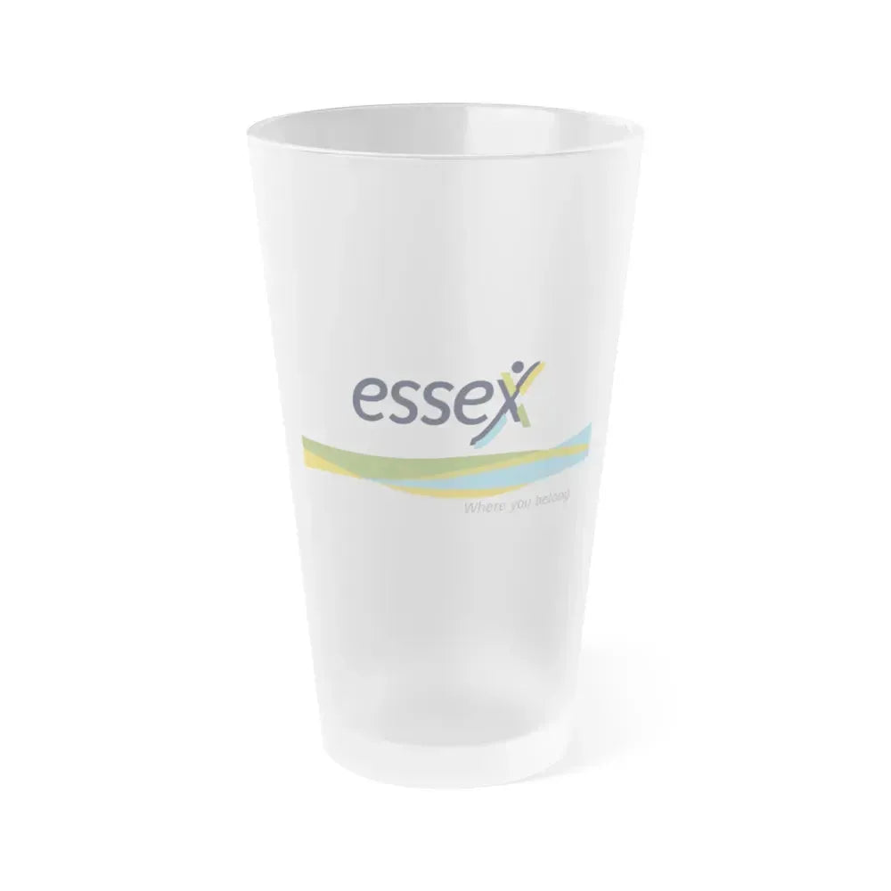 Essex Ontario Flag Canada - Frosted Pint Glass 16oz 16oz Frosted - Go Mug Yourself