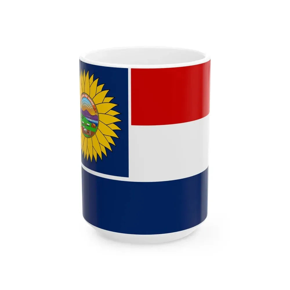 Esther Northrups proposed flag for Kansas (United States) White Coffee Mug 15oz - Go Mug Yourself