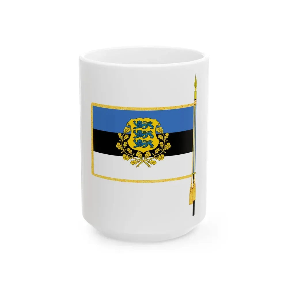Estnische Legion (Estonia) White Coffee Mug 15oz - Go Mug Yourself